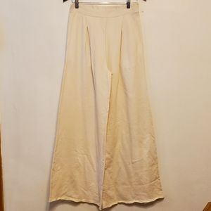 FP Beach Lax cotton wide-leg pants- natural